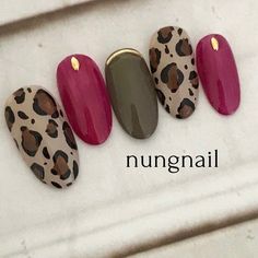 Nails Maroon, Leopard Print Nail, Happy Nails, Animal Nails, Animal Print Nails, Nail Art Designs Videos