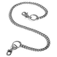 Buy Trendhim - Silver-Tone Steel Wallet Chain for only $15. Shop at Trendhim and get 365 day free returns. We take pride in providing an excellent experience. Chain Pants, Full Grain Leather Wallet, Pant Chains, Iron Ring, Wallet Chain, Top Grain Leather, Card Holder Leather, Jet Set, Wallet Men