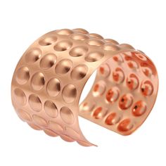 Brushed Copper Bubble Wrap Cuff Bracelet - johnsbrana - 3 Large Gold Earrings, Contemporary Jewellery Necklace, Contemporary Bracelets, Statement Cuff Bracelet, 7th Anniversary Gifts, Brushed Copper, Copper Cuff Bracelet, Copper Cuff, Admit It