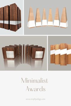 the minimalist awards are made out of wood