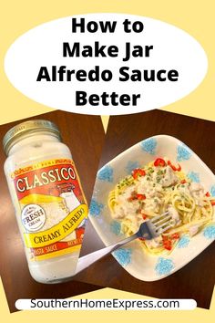 an image of how to make jar alfredo sauce better