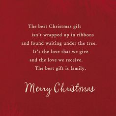 a christmas card with the words merry christmas written in white on a red paper background