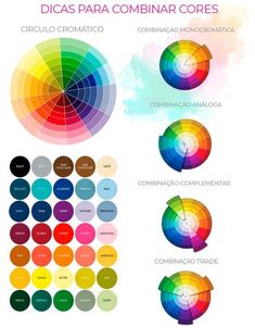 the color wheel is shown with different colors