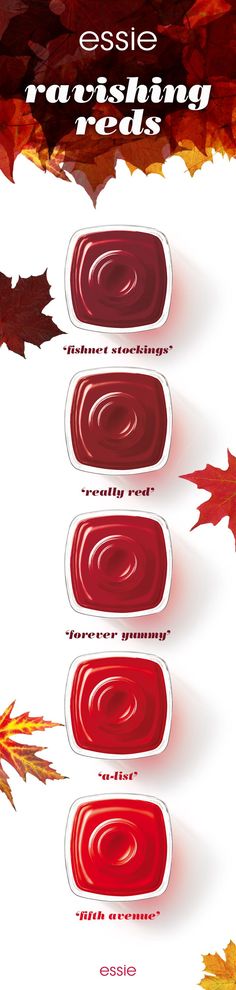 Essie Red Shades, Essie Nails, Nail Pinterest, Nails Nailpolish, Red Nail, Polish Colors, Essie Nail Polish, Essie Nail, I Love Nails