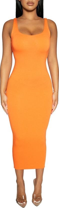 x Momma Malika NW Hourglass Midi Dress | Nordstrom Elegant Fitted Smoothing Bodycon Dress, Elegant Fitted Bodycon Dress With Smoothing, Seamless Midi Dress For Night Out, Spring Bodycon Dress With Pencil Skirt Stretch, Fitted Smoothing Bodycon Dress For Night Out, Sleek Stretch Bodycon Dress For Spring, Chic Fitted Seamless Midi Dress, Sleek Seamless Fitted Bodycon Dress, Chic Smoothing Fitted Bodycon Dress