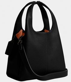 COACH Polished Pebble Leather Lana Solid Black Shoulder Bag 23 | Dillard's Coach Pebbled Leather Shoulder Bag With Detachable Strap, Black Pebbled Leather Shoulder Bag With Double Handle, Black Pebbled Leather Tote Shoulder Bag, Coach Pebbled Leather Satchel With Detachable Strap, Black Pebbled Leather Bag With Double Handle, Modern Coach Pebbled Leather Shoulder Bag, Black Pebbled Leather Satchel Shoulder Bag, Black Pebbled Leather Shoulder Satchel, Black Pebbled Leather Top Handle Satchel