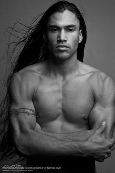 Gorgeous Native American Men | Native American Martin Sensmeier Martin Sensmeier, Man With Long Hair, Native American Actors, Native American Men, American Men, The Americans, Native American Peoples, Pow Wow, Native American Culture