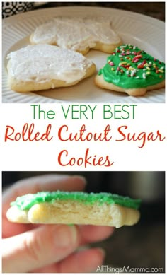 the very best rolled cutout sugar cookies