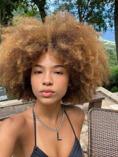 Blonde Afro, Curly Hair Types, Natural Afro Hairstyles, Dyed Hair Inspiration, Coily Hair, Afro Hair, Natural Hair Tips, 4c Hairstyles, Bleached Hair