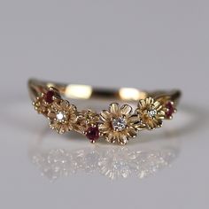 Wedding Bands – Soulbound Flower Wedding Band, Cosmos Flowers, Rose Gold Band, Jewelry Lookbook, Flower Wedding, Playing Video Games, Jewelry Inspo, Pretty Jewellery, Wedding Rings For Women