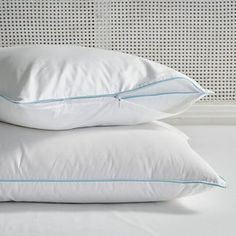 two pillows stacked on top of each other