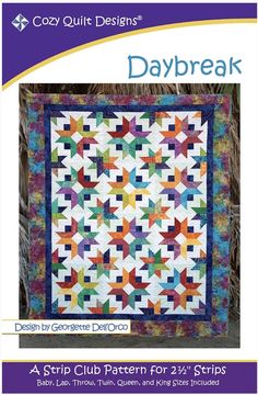 the cover of a quilt book, daybreak