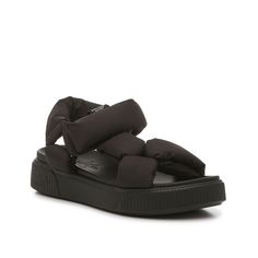 Blowfish Malibu-Dru Sandal Take casual looks to the next level with the Dru sandal from Blowfish Malibu. This pair features trendy touches to elevate the pair, including puffy straps and a platform design. Platform Design, Journee Collection, Black Sandals, Next Level, Casual Looks, The Next, Sandals, Black, Design