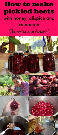 how to make pickled beets with honey, allspice and cinnamon the recipe and pictorial