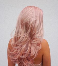 Rose Hair Color, Blond Rose, Salon Hair Color, Hairstyles Color, Pink Blonde Hair, Gold Hair Colors, Hair Color Rose Gold, Pastel Pink Hair, Hair Color Pastel