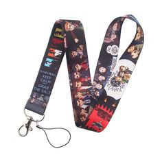 PRICES MAY VARY. Celebrate your love of Supernatural with this ID badge keychain lanyard holder. Displays iconic characters, quotes and images from the hit TV show. Images are captured using heat transfer printing, resulting in vibrant and long-lasting images. Measures 17.7 inches long and 1 inch wide, not including the metal clip. Material: Polyester for the strap, and Metal for the clip. Celebrate your love of Supernatural with this ID badge keychain lanyard holder. 

 Displays iconic characte Cheap Multicolor Badge Holder With Key Clip, Disney Pin Lanyard Alternative, Supernatural License Plate, Hot Topic Keychains, Hot Topic Lanyard, Pentagram Design, Cute Lanyards, Lanyard Keychain, Key Lanyard