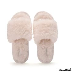 Olivia Mark - Cotton slippers winter fashion new home warm cotton shoes plush open tow cute fur slippers Cotton Slip, Faux Fur Slippers, Winter Mode, Fur Slippers, Word Wrap, Good Brands, Olivia Mark, Best Brand, Slide Slipper