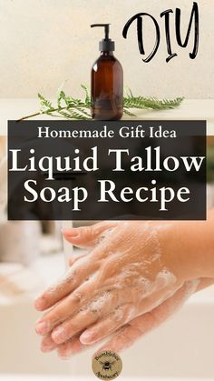 ✨ Make your own luxurious liquid tallow soap! This DIY recipe is perfect for holiday gifting — moisturizing, natural, and versatile for hand washing or dishes. Customize with your favorite essential oils like peppermint or lavender for a personal touch. 🎁 Handmade gifts that nourish the skin and show you care! Pin it for later and start crafting today! 🧴 #DIYSoap #LiquidTallowSoap #HolidayGifts #NaturalSkincare #HandmadeGifts #EssentialOils #TallowSoap Soap Making For Beginners Recipes, Tallow Soap Recipe, Diy Tallow, Make Tallow, Homemade Liquid Soap, Tallow Recipe, Castile Soap Recipes, Diy Skincare Products, Homemade Body Scrubs