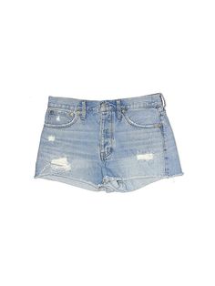 Madewell Denim Shorts Size: 27 Bottoms - used. 100% COTTON | Madewell Denim Shorts: Blue Bottoms - Size 27 Everyday Ripped Washed Blue Bottoms, Distressed Bottoms For Everyday Summer Wear, Faded Ripped Everyday Bottoms, Everyday Faded Ripped Bottoms, Blue Straight Leg Jean Shorts For Everyday, Everyday Blue Straight Leg Jean Shorts, Everyday Ripped Blue Bottoms, Everyday Distressed Blue Bottoms, Ripped Cutoff Bottoms For Everyday