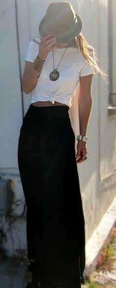 Stylish Spring Outfit, Estilo Hippie, Skirt Trends, 50 Style, Kate Hudson, Komplette Outfits, Rachel Zoe, Maxi Skirts