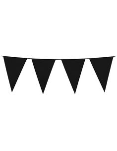 a black and white photo of a bunting banner