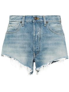 Alanui Kerala Denims Shorts - Farfetch Chloe 2024, Versace Outfit, City Dress, Short Jeans, Summer Beach Wear, Washed Denim, Shorts Jeans, Rugby Shirt, Ski Wear