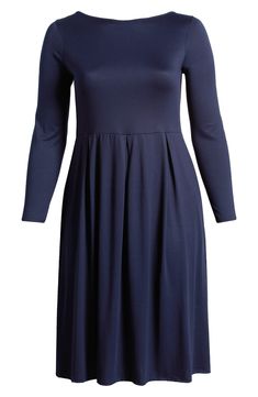 Soft, supple jersey feels as great as it looks on this long-sleeve midi dress cut in a versatile and chic fit-and-flare silhouette. 44 1/2" length Slips on over head Jewel neck Long sleeves 92% polyester, 8% spandex Machine wash, tumble dry Imported Flare Long Sleeve, Long Sleeve Jersey, Long Sleeve Midi, Jewel Neck, Long Sleeve Midi Dress, Dress Cuts, Nordstrom Store, Nordstrom Dresses, Fit & Flare