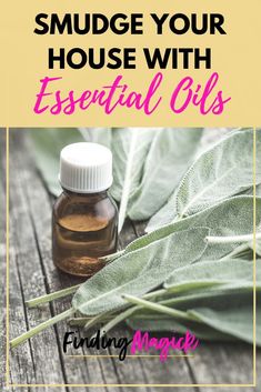 Dislike the smell of smoke from burning sage smudge sticks? Try using essential oils! This method is so easy, even beginners can do it. Learn how to smudge your house using essential oil. #FindingMagick #sage #smudge #essentialoils #lavender #palosanto #smudging #ritual #cleansing #witch #witchcraft #witchy #herbs