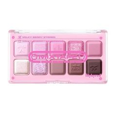 Mood Keyboard Mixtape Edition eyeshadow palette (09#Milky Berry Stereo)| Long-Wearing, glitter, Clear watercolor | Palette With Easy Color Matching For All | K-beauty Eyeshadow Pallets, Watercolor Palette, K Beauty, Color Shades, Mixtape, Eyeshadow Palette, Keyboard, Color Matching, Beauty And Personal Care