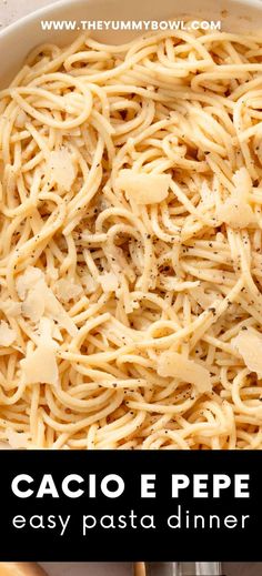 Master the art of Cacio e Pepe spaghetti, a creamy, cheesy pasta made with Pecorino Romano and black pepper. A quick and elegant Italian classic ready in 20 minutes!