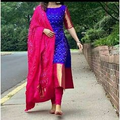 Silk Kurti Designs, Latest Dress Design, Long Gown Dress, Half Saree Designs, Long Dress Design, Salwar Kamiz