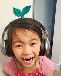 Crochet Leaf Sprout Headphone, Cable Tie & Bookmark Pattern