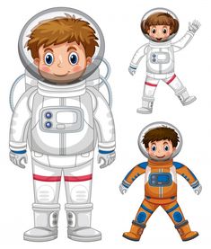 a boy in an astronaut suit