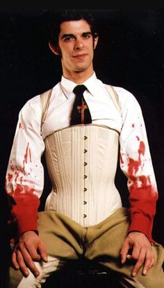 Corset Men Aesthetic, Men In Corset, Male Corset, Back Brace, Pose Reference Photo, Mode Inspiration, Corsets, Costume Design