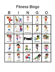 Are you a PE teacher or a teacher looking to get your students up and moving? Then this is the perfect game for your class! This product includes a fun Fitness Bingo Game! Included are 30 different bingo cards and a calling card list. Have the students act out the exercise moves as you call them out! Enjoy! :) Pe Kindergarten Games, Gym Games For Elementary Kids, Fitness Bingo, Exercise Moves, Physical Education Lessons, Bingo For Kids, Pe Teacher, Obstacle Courses, Gym Games