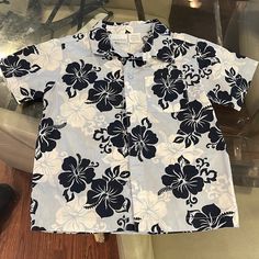 36 Months Perfect For Spring Summer Hawaiian Style, Boys Top, Style Shirt, Kids Shirts, Shirt Style, Shirts Tops, Blue White, Kids Shop, Button Down Shirt