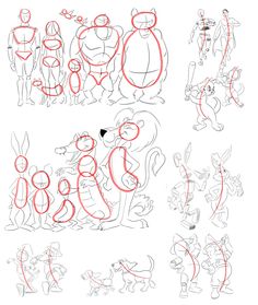 an image of how to draw cartoon characters from the animated movie ratty and friends