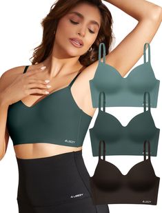 PRICES MAY VARY. Upgrade Comfortable Bras for Women - our womens bras are made of upgrade materials,more soft and breathable,light as cloud,feels non restrictive while also with supporting Natural Lift - Gentle Support from Sewn-in Cups that help you building the Perfect Breast Shape without any discomfort. No Show & Versatile - Wear this Lightweight, Stretch Bralette for Lounging and almost every possible event. You can layer it under a shirt, or even wear it as a crop tank top with shorts for Comfortable Bras, Tank Top Bras, Everyday Bra, Womens Bras, Support Bras, T-shirts & Tank Tops, Push Up Bra, Underwire Bra, Long A Line