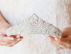 PRICES MAY VARY. ♕ Add a magical touch to your big day by wearing this sparkling Anastasia tiara. You are looking at the sensational and unique rhinestone crown. ♕ Encrusted with stunning Austrian crystals of various sizes, this tiara shines bright like diamond which is unparalleled in flawlessness and clarity. ♕ Tiara measures approx. 2.28 inch in height, 5.31 inch in diameter, crafted specifically to fit women and girls and perfectly fit in your glamorous hairstyles. ♕ The silver princess tiar Tiara For Bride, Crowns For Women, Crystal Princess, Queens Tiaras, Prom Costume, Glow Jewelry, Crown Silver, Crown For Women, Glamorous Hair