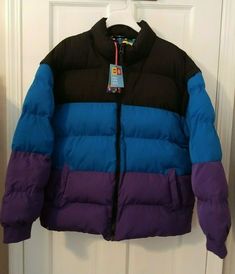 Brand new with tags Target Exclusive LEGO puffer jacket with removable sleeves to become a vest - Men's size large - Ships FREE in the U.S. Casual Purple Outerwear For Cold Weather, Purple Long Sleeve Outerwear For Cold Weather, Long Sleeve Purple Outerwear For Cold Weather, Casual Purple Puffer Jacket For Fall, Purple Puffer Jacket For Fall And Cold Weather, Purple Puffer Jacket For Fall, Casual Purple Nylon Outerwear, Casual Purple Puffer Jacket With Long Sleeves, Purple Puffer Jacket For Winter