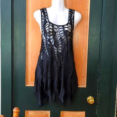 Beautiful Boho Black Crochet Swim Cover Up Please See Pics For Measurements Smoke And Pet-Free Home Crochet Swim, Black Boho, Black Crochet, Boho Crochet, Swim Cover, Womens Swim, Cover Up, Swimming, Pet