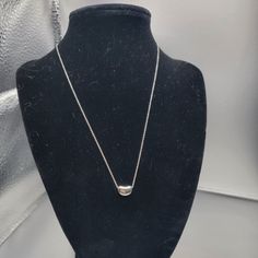 Super Cute Tiffany & Co Necklace From The Elsa Peretti Collection! Little 925 Silver Bean On A 925 Sterling Chain. Chain Is 16.5", Bean Is 0.4" X .03". Marked Tiffany & Co Ela Peretti 925 On The Front. Chain Is Marked Tiffany & Co On One Side And Peretti On The Other, It Also Has 925 On The Clasp. Age Appropriate Wear. Very Shiny!! Comes With A Pouch. Elegant Sterling Silver Hallmarked Chain Necklace, Elegant Necklace With Sterling Silver Clasp And Round Pendant, Elegant Necklace With Sterling Silver Round Pendant, Elegant Sterling Silver Chain Necklace With Polished Finish, Classic Sterling Silver Chain Necklace For Anniversary, Classic White Gold Necklace Stamped 925, Elegant Sterling Silver Chain Necklace With Silver Clasp, Formal Sterling Silver Chain Necklace, Silver Chain Necklace With Round Pendant For Formal Occasions