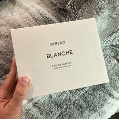 Byredo. Chic, Iconic. For The Girl Who Has Everything. A Longstanding Icon In The Byredo Catalogue, Blanche Explores The Smell Of Texture And Skin; Bodies Slipping Beneath Fresh Sheets; Laundry Baskets Filled To The Brim; A Punch Of Detergent. An Aldehyde Hit Softens Into Delicate Rose; Through Sandalwood And Musk, The Allure And Intimacy Of Human Touch. New, Never Opened And Guaranteed Authentic, This Is A Perfect Holiday Gift. 3.3oz, 100ml Spray. Check My Other Listing For More Beauty Products Ghost Perfume, Byredo Blanche, Mojave Ghost, Fresh Sheets, Human Touch, Laundry Baskets, Perfume Oils, The Girl Who, Stocking Stuffers