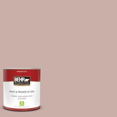 a red paint can with the words behr interior - exterior high gloss enamel on it