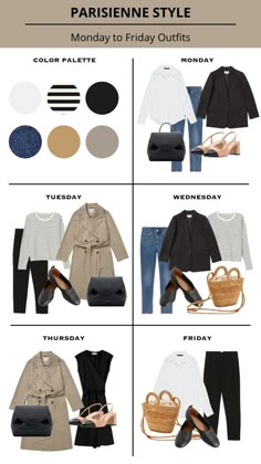 March Style Outfit, Classic Womens Fashion Over 40, Luxury Minimalism Outfit, French Style Clothing Parisian Chic, French Spring Capsule Wardrobe 2023, French Style Work Outfit, French Style Spring 2023, Capsule Wardrobe Parisian, Women Workwear 2023