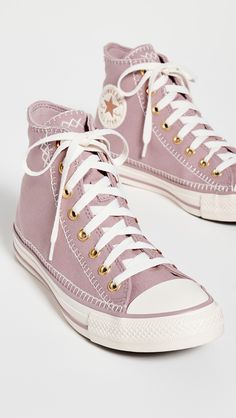 Converse Chuck Taylor All Star Stitch Sneakers | Shopbop Converse Shoes Colors, Aesthetic Platform Converse, Pretty Converse High Tops, Limited Edition Converse, Converse With Designs, Cute High Top Converse, Aesthetic Sneakers For Women, Converse Stitching, Boho Converse