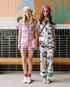 With its vast landscape, wild cacti, starry skies, and magical land art, Marfa, TX is one of our favorite cities. Inspired by this enchanting place, the Marfa Toile print has quickly become one of our bestselling prints and an instant cowboy classic.  Our Women’s Pajama Pants Set—that also passes as WFH loungewear—is the perfect combination of comfort meets fashion with its classic shape and features.  From the piping detail, to the adjustable ribbon waist, this set offers a favorable fit on all. Add a bespoke touch with your choice of monogram.    50% Modal & 50% Cotton  fabric  light and airy with classic piping detail  pants have elastic waist with adjustable ribbon tie    If you choose to monogram, it will be placed on the front left chest pocket. Please note when monogramming, the poc Monogram Pajamas, Wfh Loungewear, Marfa Tx, Katie Kime, Vast Landscape, Nightly Routine, Toile Print, Luxury Robes, Magical Land