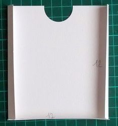 a piece of paper with a hole in the middle