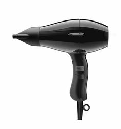 Top of its category for balance in use, lightness and reduction of the engine noise. Ionic & ceramic system to hydrate the hair and enhance hair shine, eliminating the electrostatic charges. Cold Air button with controlled action. Ergonomic handle with raised hemispheres for a better grip.   Thanks to the right combination of air flow, heat and power, this professional hair dryer reduces drying time by more than 30%. Quiet, lightweight and perfectly balanced, its air flow hydrates and makes hair Black And Silver Hair, Hair Dryer Reviews, Thick Coarse Hair, Best Hair Dryer, Ionic Hair Dryer, Professional Hair Dryer, Hair Dryer Brush, Ceramic Hair, Hair Shine