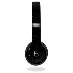 the black and white space with stars skin for the beats on - ear headphones